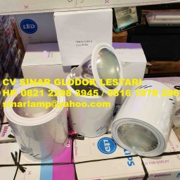 Downlight Outbow Tutup Kaca Bulat Putih E27 Diameter 17cm
